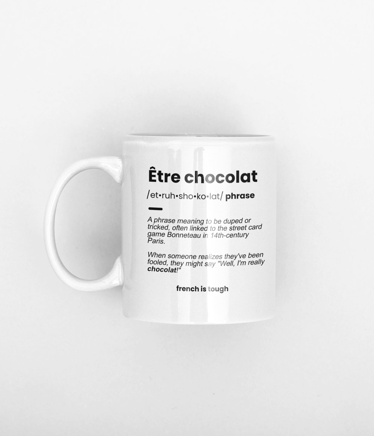 tasse être chocolat
